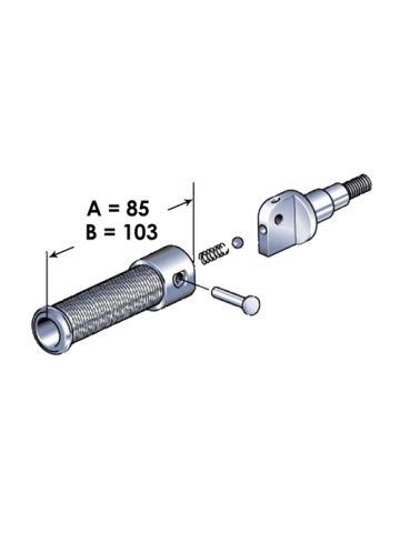 PEDALINO PIEGHEVOLE L=103 M10X1,5